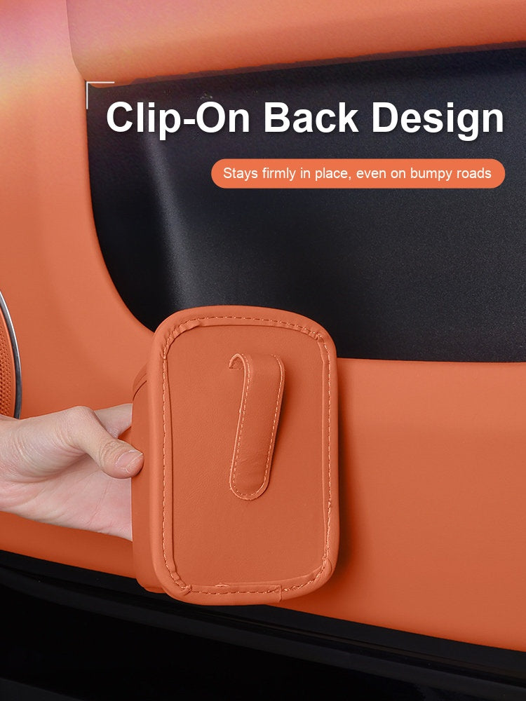 Clip-on back design of the Porsche cup holder