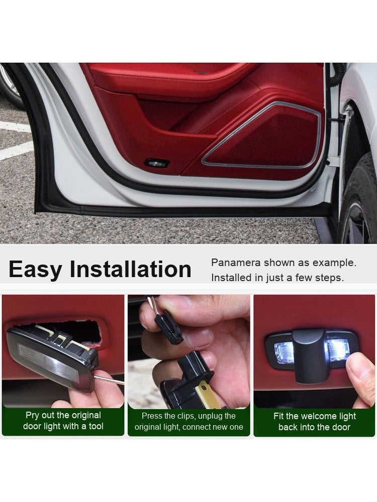 Easy installation steps for Porsche door lights