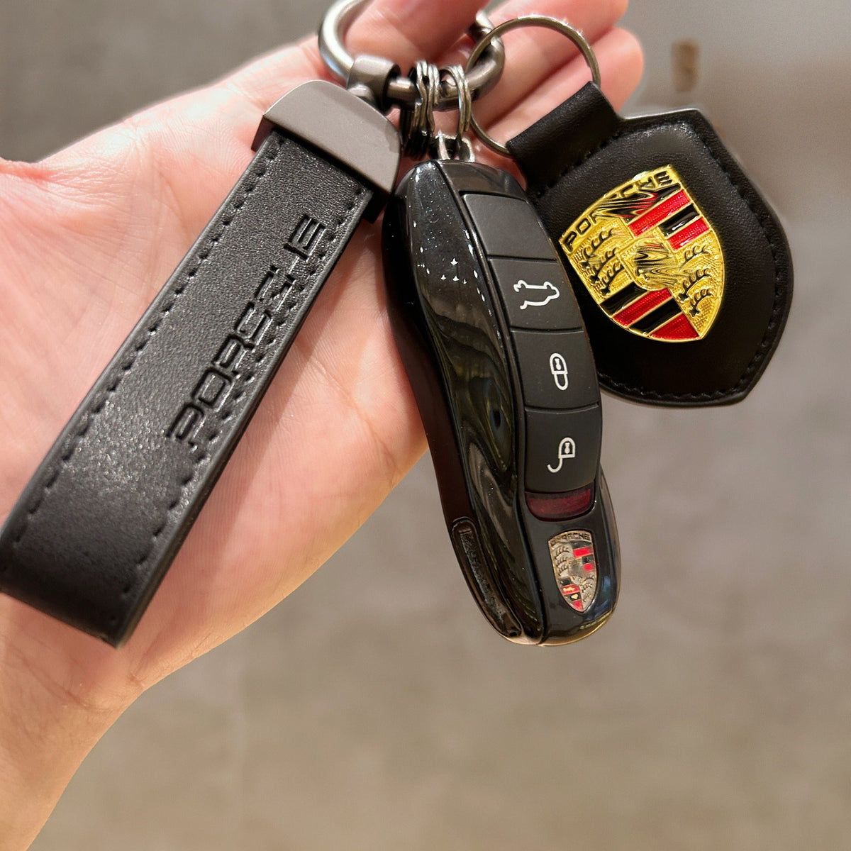 Porsche key case full set - Black Jade, Type A