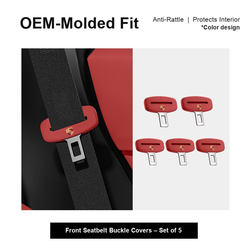 Porsche seatbelt buckle cover
