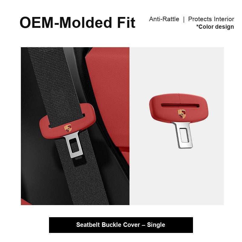 Porsche seatbelt buckle cover