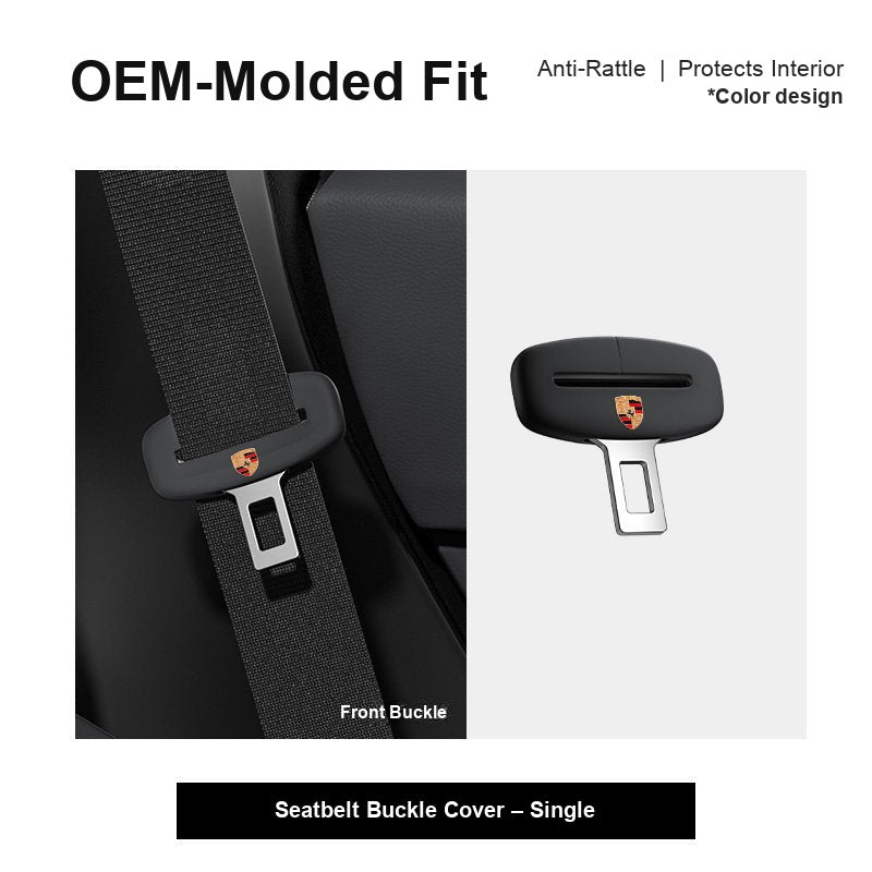 Porsche seatbelt buckle cover