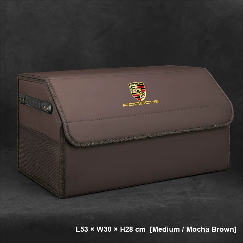 Porsche trunk storage box Medium Mocha Brown