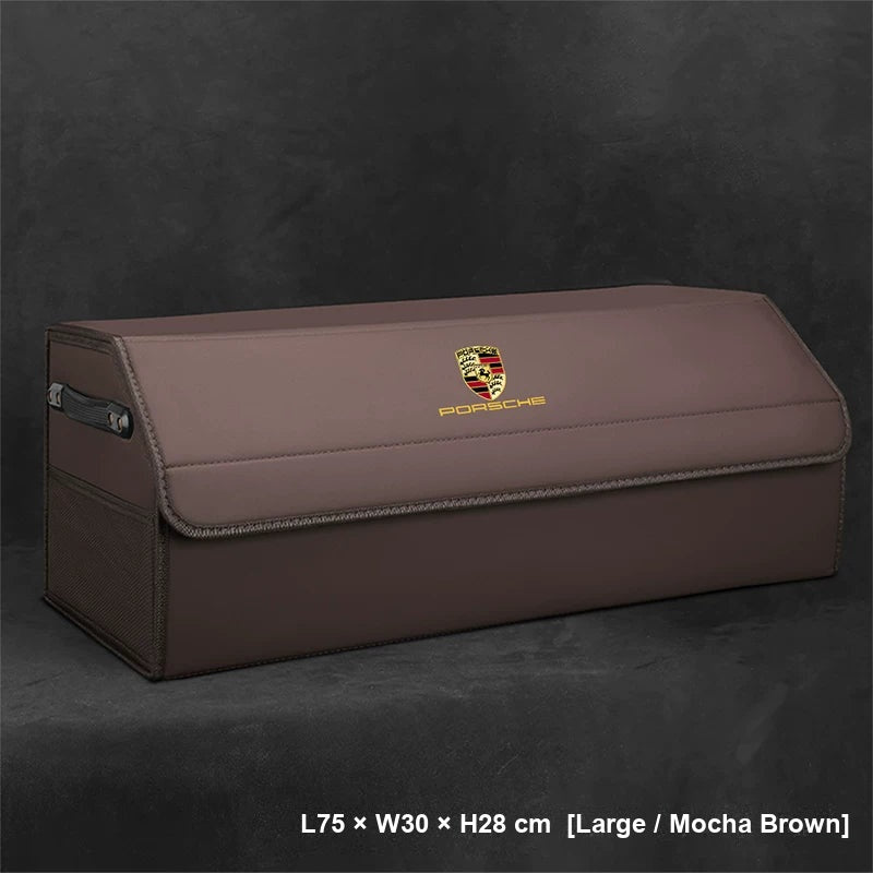 Porsche trunk storage box Large Mocha Brown