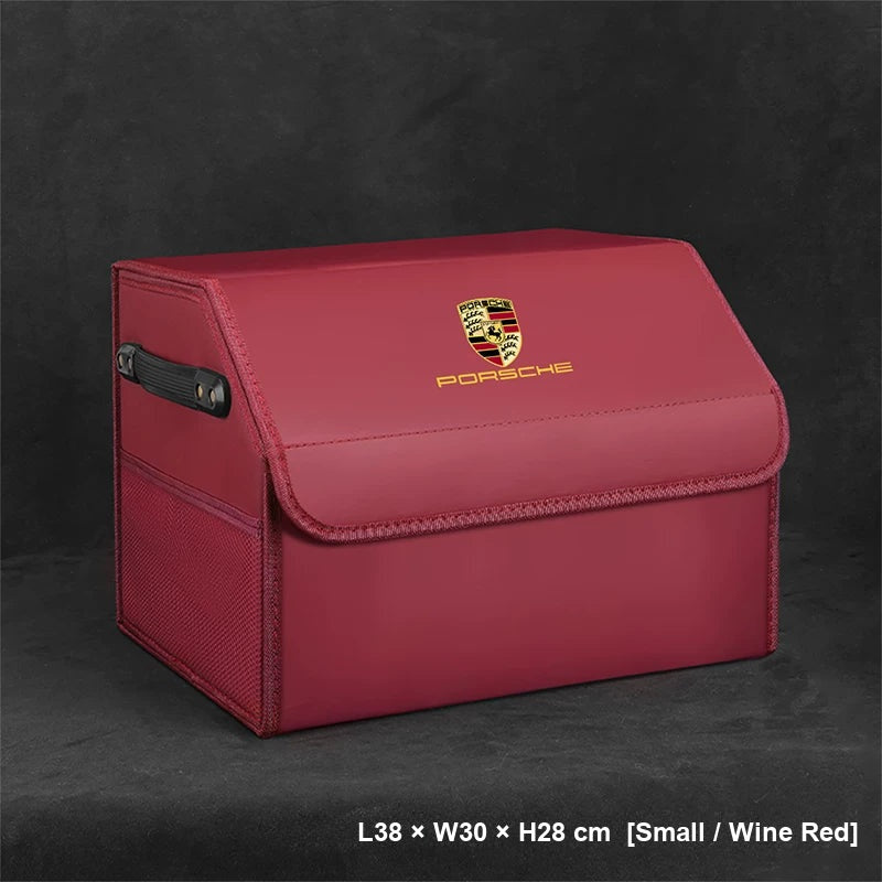 Porsche trunk storage box Small Wine Red
